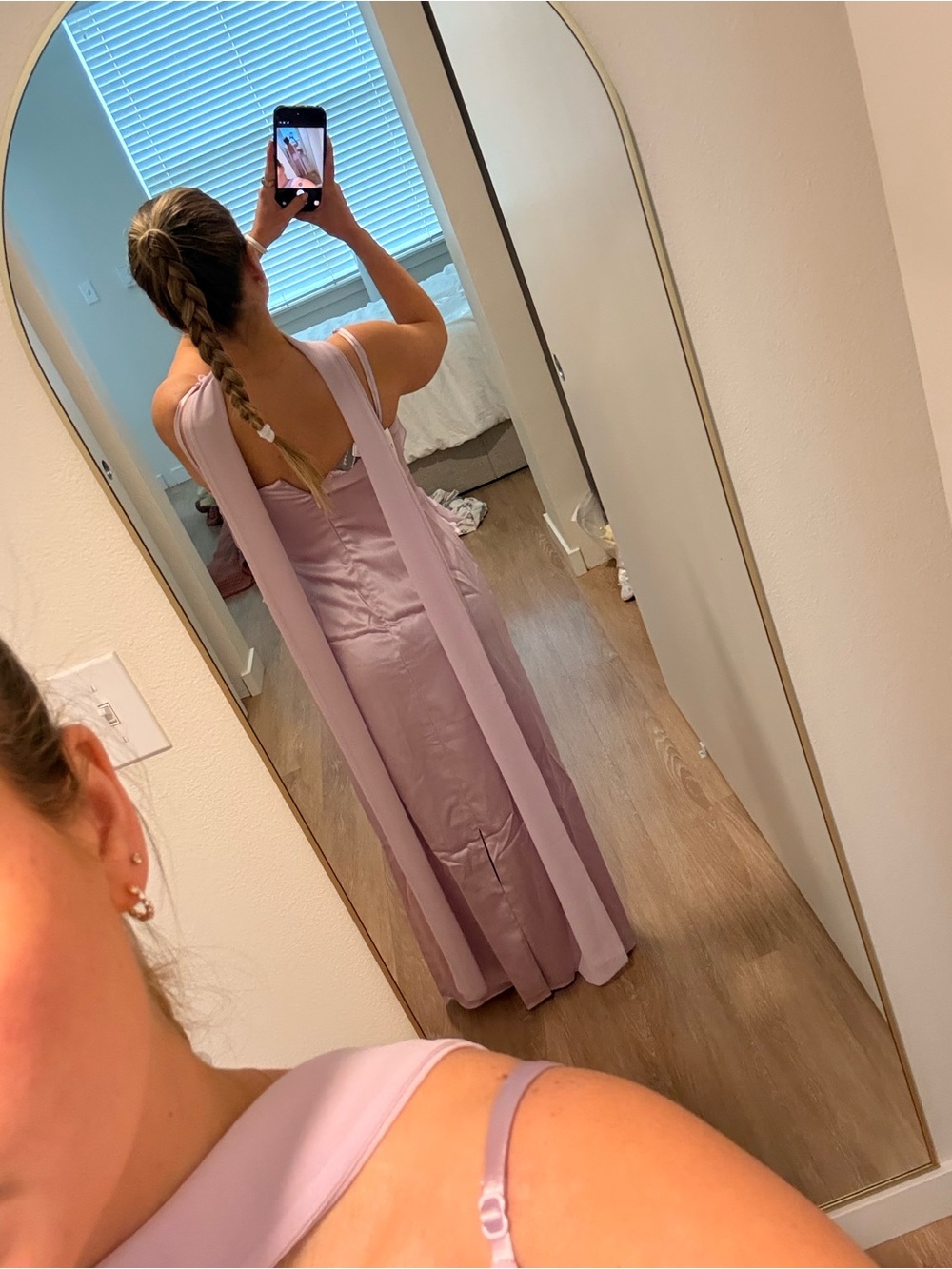Anthropologie Lilac Ruffle Slip Maxi Dress - Picture 4 of 4